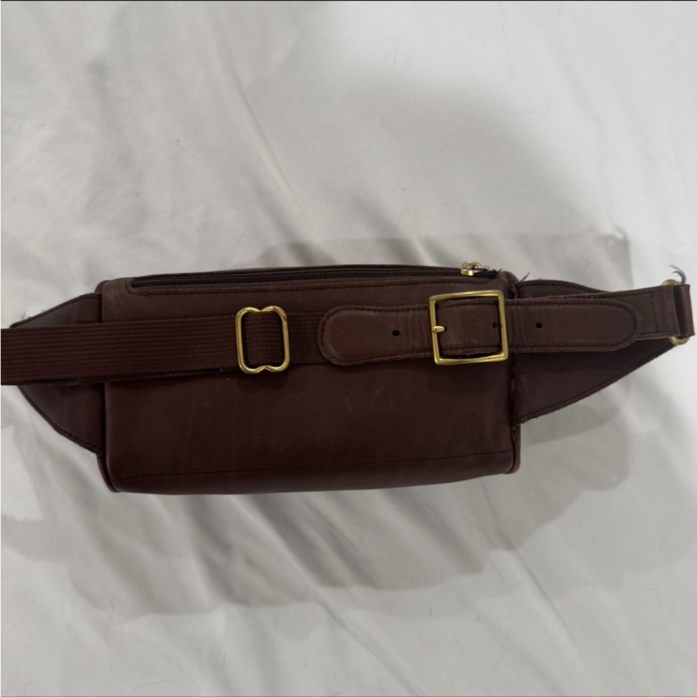 Coach Vintage‎ Canteen Leather Waist Pouch Fanny Pack Brown USA Chocolate Brown - Picture 12 of 13